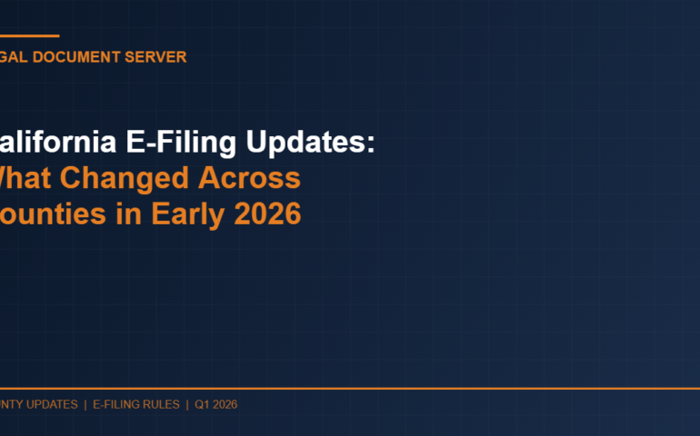 California E Filing Updates What Changed Across Counties In Early 2026 - Legal Document Server
