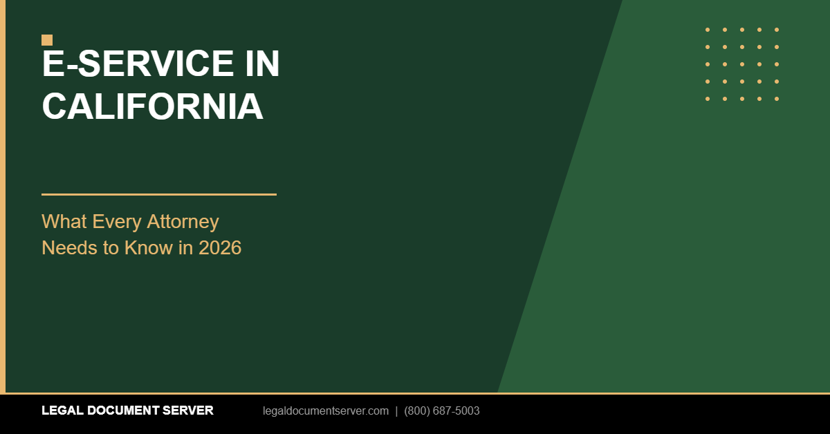 E-Service in California - What Attorneys Need to Know - Legal Document Server