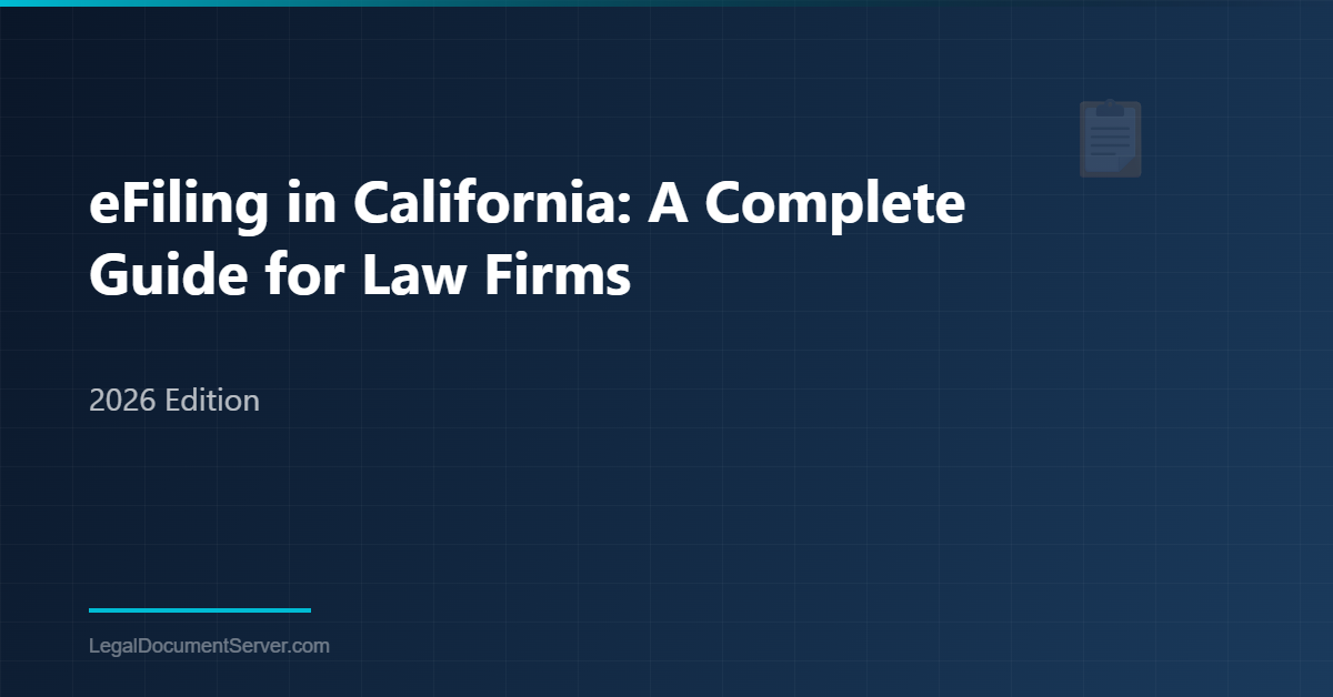 Featured Efiling Guide - Legal Document Server