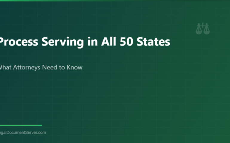 Featured Process Serving - Legal Document Server