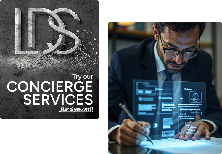 Try our Concierge Services for $50.00